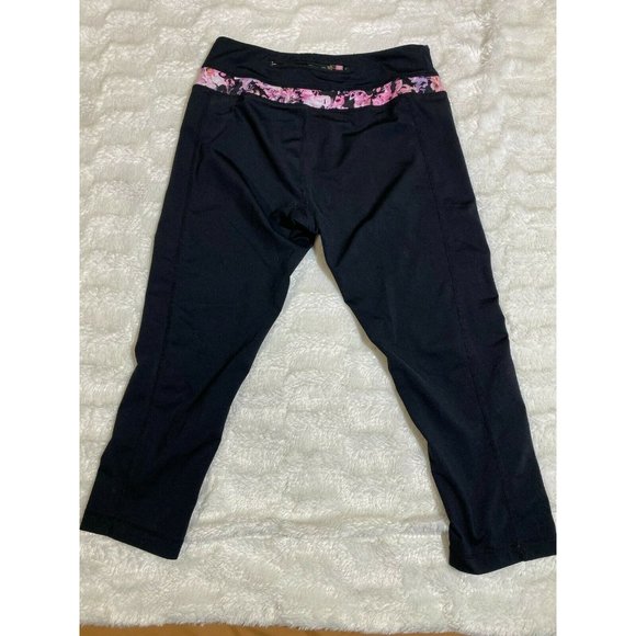 Cynthia Rowley Womens Black Pink Active Pants Sz S - Picture 2 of 6